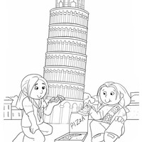 Desenho Para Colorir torre de Pisa - Imagens Grátis Para Imprimir - img  17085