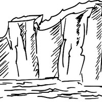 Desenho de Iceberg para colorir