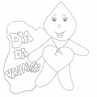 Desenho de Dia de vacinação com Zé Gotinha para colorir