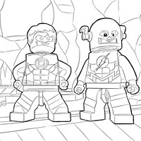 Desenho de The Flash Lego para colorir