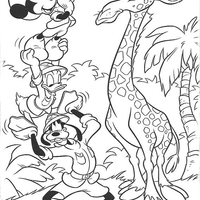 Desenho de Safari do Mickey para colorir para colorir