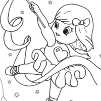 Desenhos de Bailarina Para Colorir e Imprimir - Pintar Grátis Online