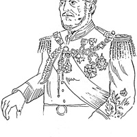 Desenho de Duque de Caxias para colorir