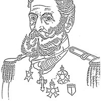 Desenho de Marechal Deodoro da Fonseca para colorir