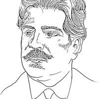 Desenho de Osvaldo Cruz para colorir