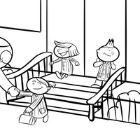 Desenho de Creche escolar para colorir