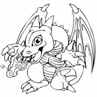 Desenho de Dragon City game para colorir