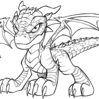 Desenho de Dragon City para colorir