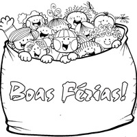 Desenho de Boas férias alunos para colorir