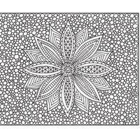 Desenho de Zentangle flor de páscoa para colorir