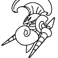 Desenho de Escavalier Pokemon para colorir