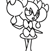 Desenho de Gothorita Pokemon para colorir