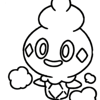 Desenho de Vanillite Pokemon para colorir