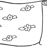 Desenho de Tapete aberto para colorir