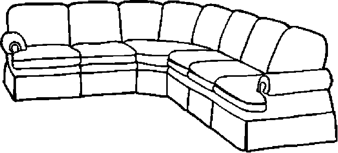 Sofa de muitos lugares
