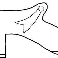 Desenho de Sapato de sapateado masculino para colorir