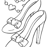 Desenho de Sapato de mulher para colorir
