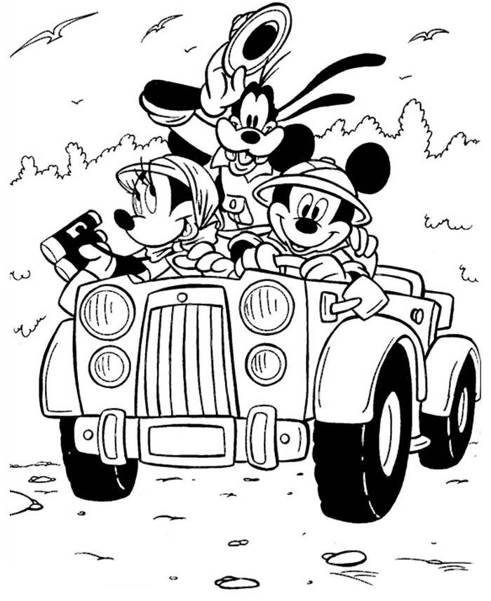 Mickey minnie e pateta no safari