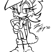 Desenho de Personagem Sally para colorir
