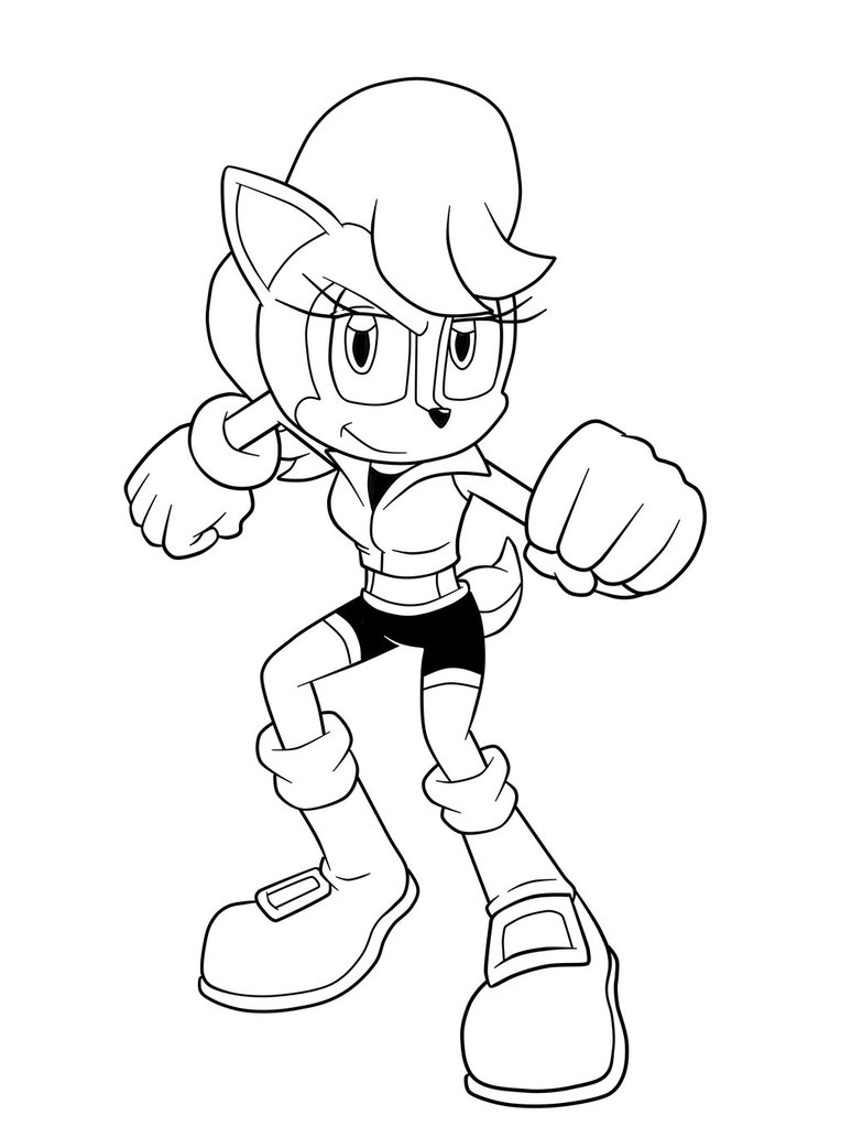 Desenho de Sonic X para colorir - Tudodesenhos