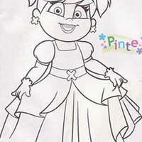 Desenho de Xuxinha princesa para colorir