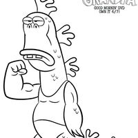 Desenho de Dinossauro Sr Gus para colorir