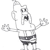 Desenho de Personagem TItio Avô para colorir