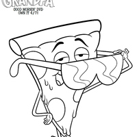 Desenho de Steve Pizza para colorir