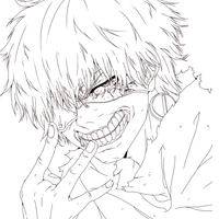 Desenho de Ken Kaneki de Tokyo Ghoul para colorir