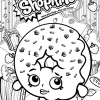 Desenho de Shopkins donuts para colorir