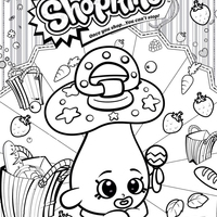 Desenho de Shopkins chupeta para colorir