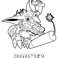 Desenho de Boomer de Skylanders para colorir