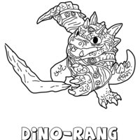 Desenho de Dino Rang de Skylanders para colorir