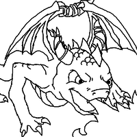 Desenho de Dark Spyro de Skylanders para colorir