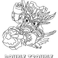 Desenho de Double Trouble de Skylanders para colorir