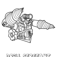 Desenho de Drill de Skylanders para colorir