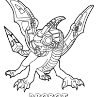 Desenho de Drobot de Skylanders para colorir