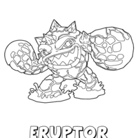 Desenho de Eruptor de Skylanders para colorir