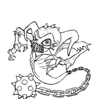 Desenho de Ghost Roaster de Skylanders para colorir
