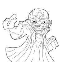 Desenho de Kaos de Skylanders para colorir