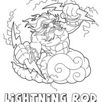 Desenho de Lightning Rod de Skylanders para colorir