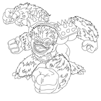 Desenho de Slam Bam de Skylanders para colorir