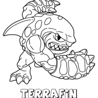 Desenho de Terrafin de Skylanders para colorir