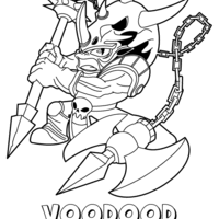 Desenho de Voodood de Skylanders para colorir