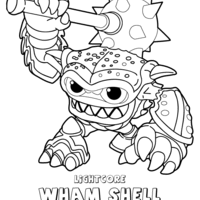 Desenho de Wham Shell de Skylanders para colorir