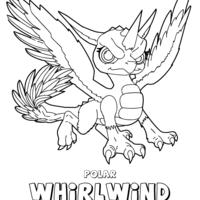 Desenho de Whirlwind de Skylanders para colorir