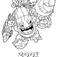 Desenho de Zook de Skylanders para colorir