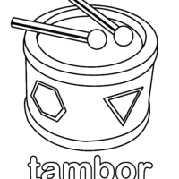 Desenho de Tamborzinho para colorir