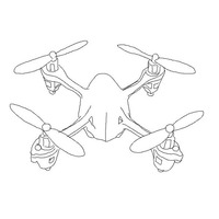 Desenho de Drone para colorir