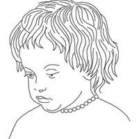 Desenho de Cabeça de bebê menino para colorir